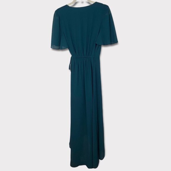 NWT Show Me Your Mumu Sophia Wrap Maxi Dress Deep Jade Size Small New Tags Boho - Picture 5 of 10